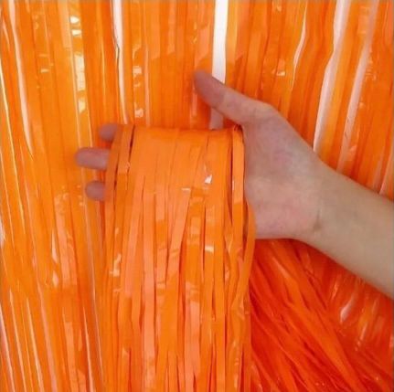 CORTINA LISA COLOR (IP)  NARANJA 2.2 MT X 80CM x 1